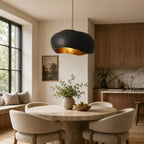 Enid Hammered Metal Dome Pendant