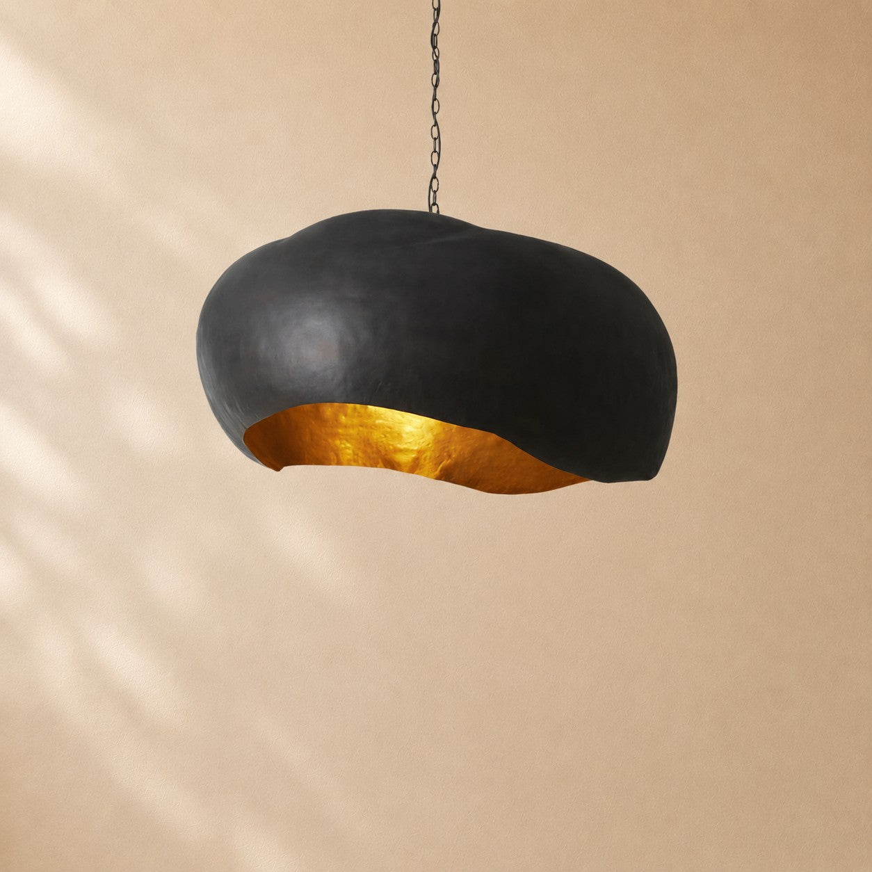 Enid Hammered Metal Dome Pendant