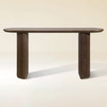 Epoque Solid Oak Fluted Console Table