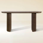 Epoque Solid Oak Fluted Console Table