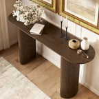 Epoque Solid Oak Fluted Console Table