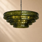 Erin Glass Round Chandelier