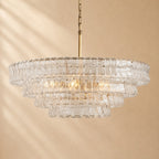 Erin Glass Round Chandelier