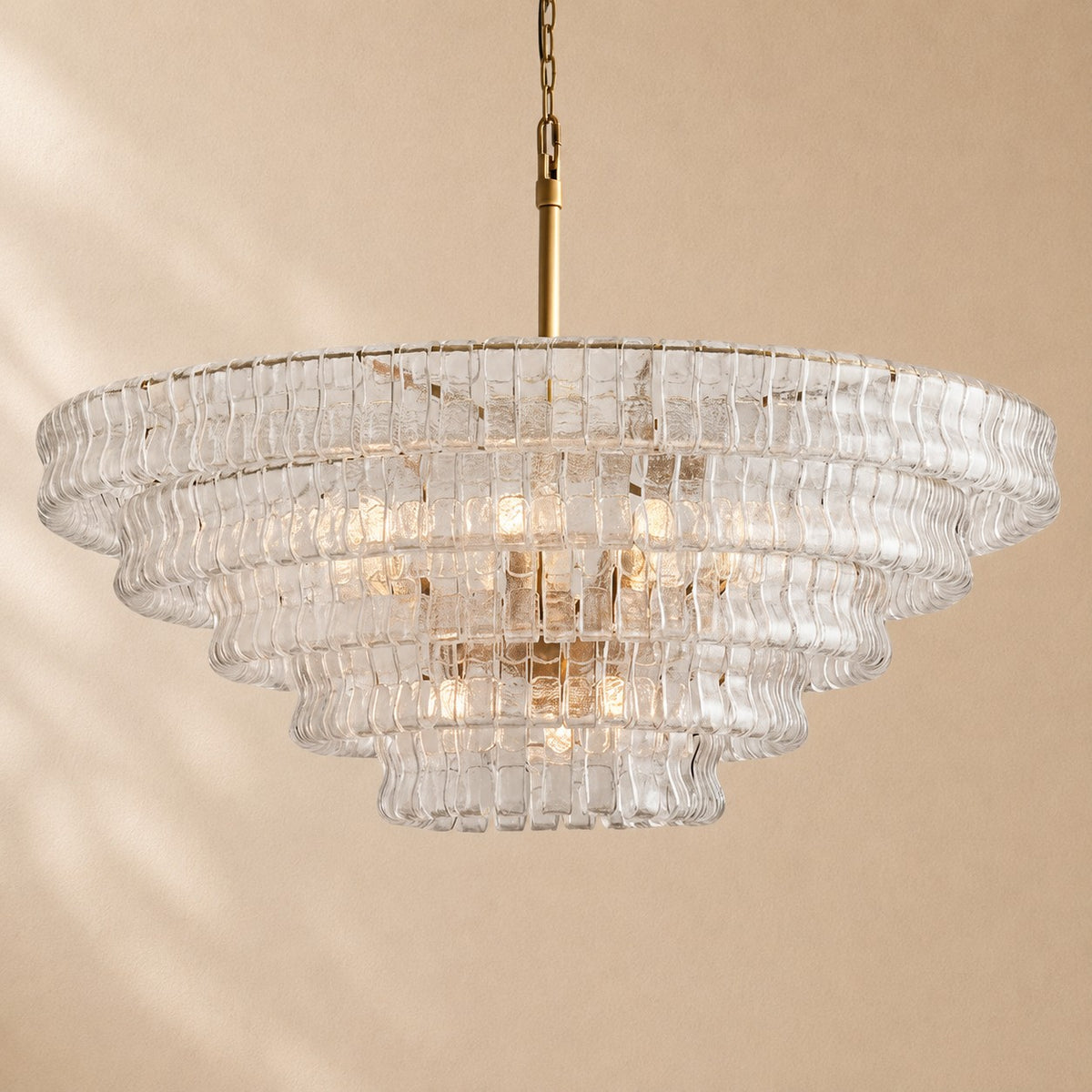 Erin Glass Round Chandelier