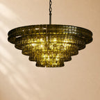 Erin Glass Round Chandelier