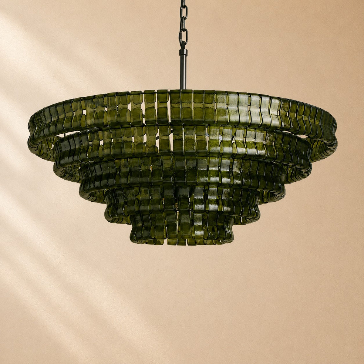 Erin Glass Round Chandelier