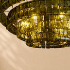 Erin Glass Round Chandelier