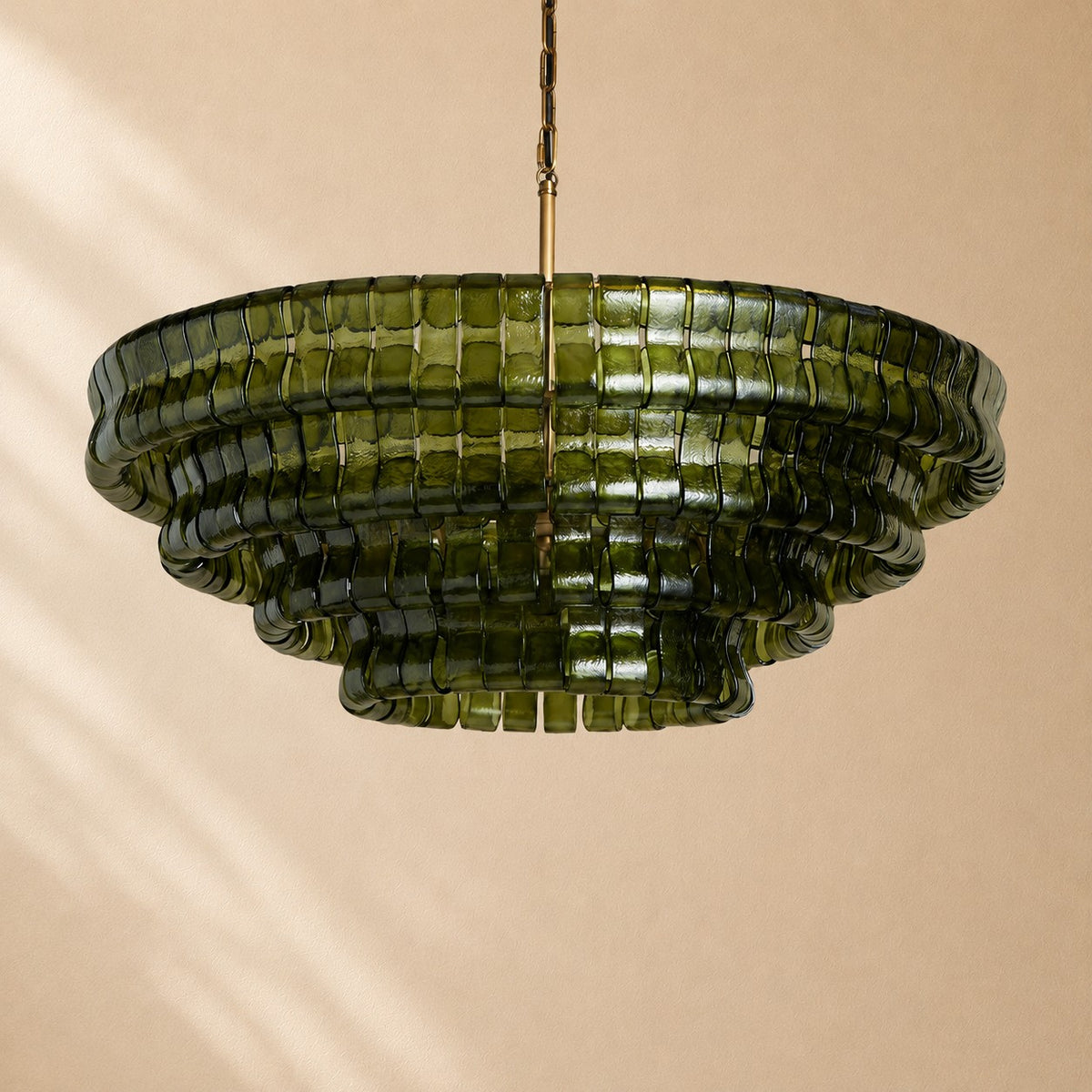 Erin Glass Round Chandelier