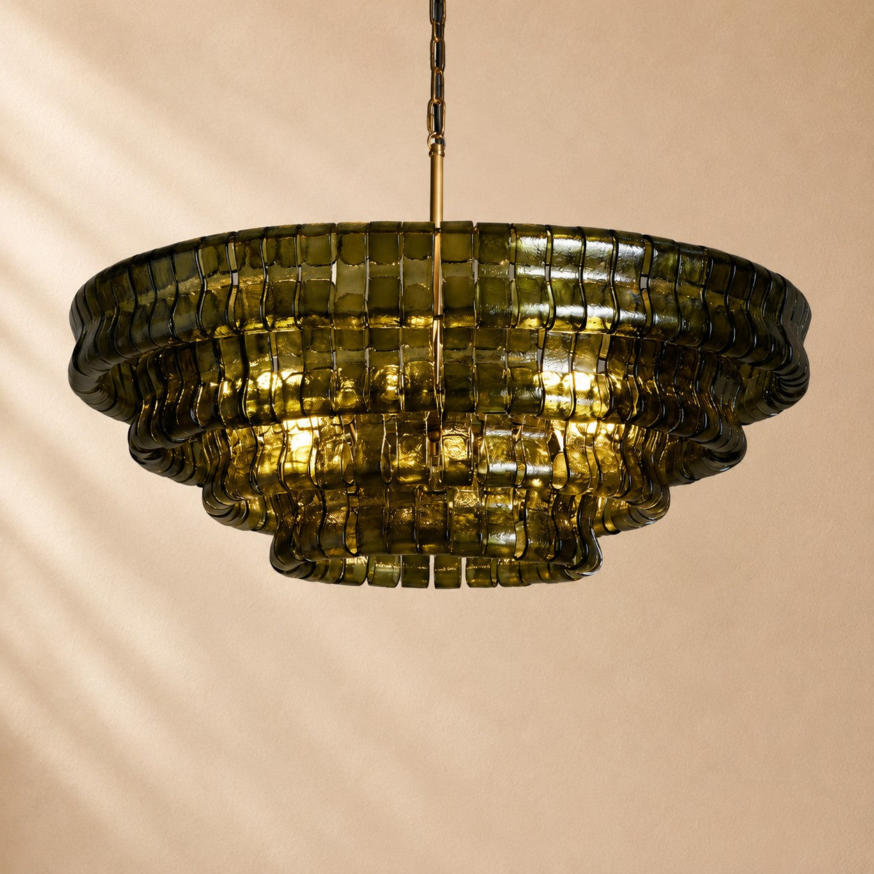 Erin Glass Round Chandelier