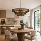 Erin Glass Round Chandelier