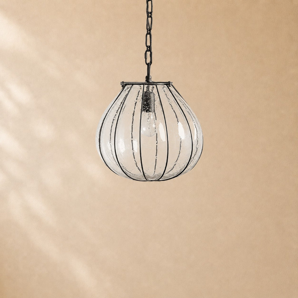 Gavin Seeded Glass Gourd Pendant