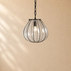 Gavin Seeded Glass Gourd Pendant