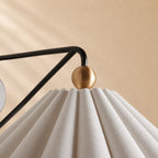 Harvey Pleated Linen Wall Sconce