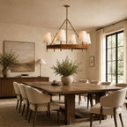 Harvey Round Brass Chandelier