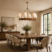 Harvey Round Brass Chandelier