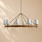 Harvey Round Brass Chandelier