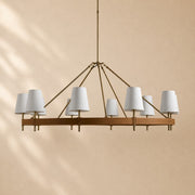 Harvey Round Brass Chandelier
