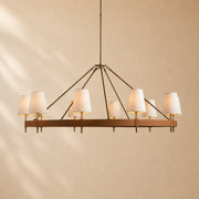Harvey Round Brass Chandelier