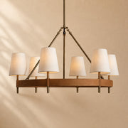 Harvey Round Brass Chandelier