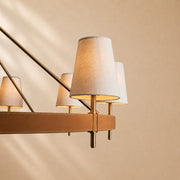 Harvey Round Brass Chandelier