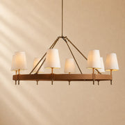 Harvey Round Brass Chandelier