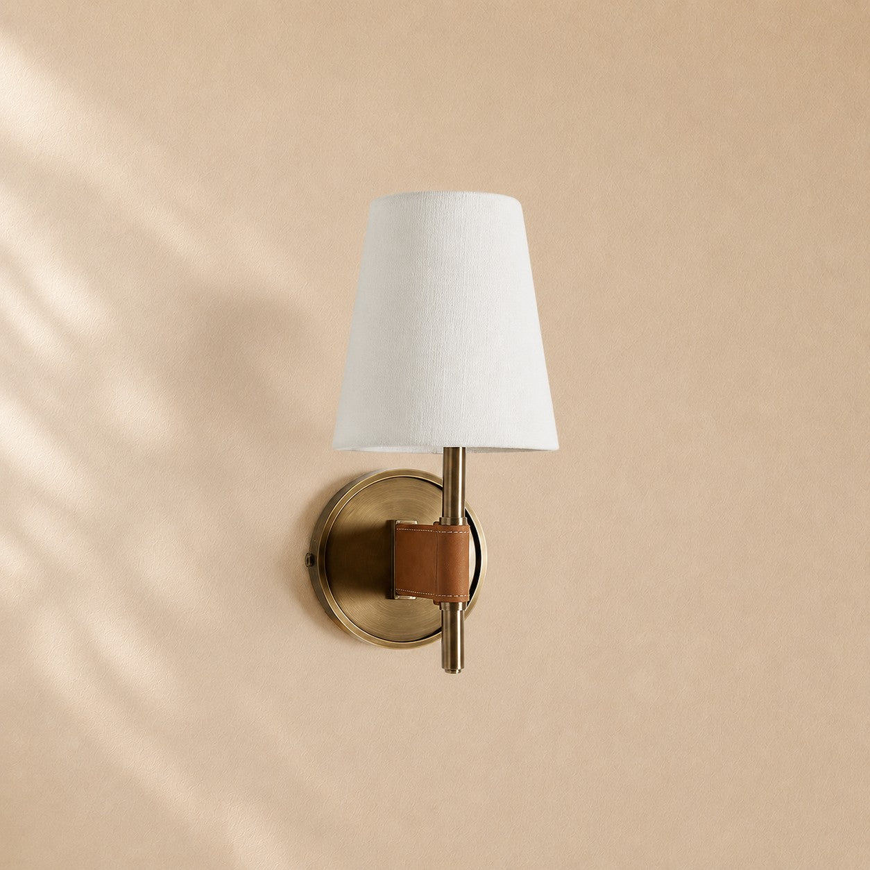 Harvey Wrapped Brass Wall Sconce