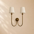 Hume 2 Light Curved Arm Wall Sconce