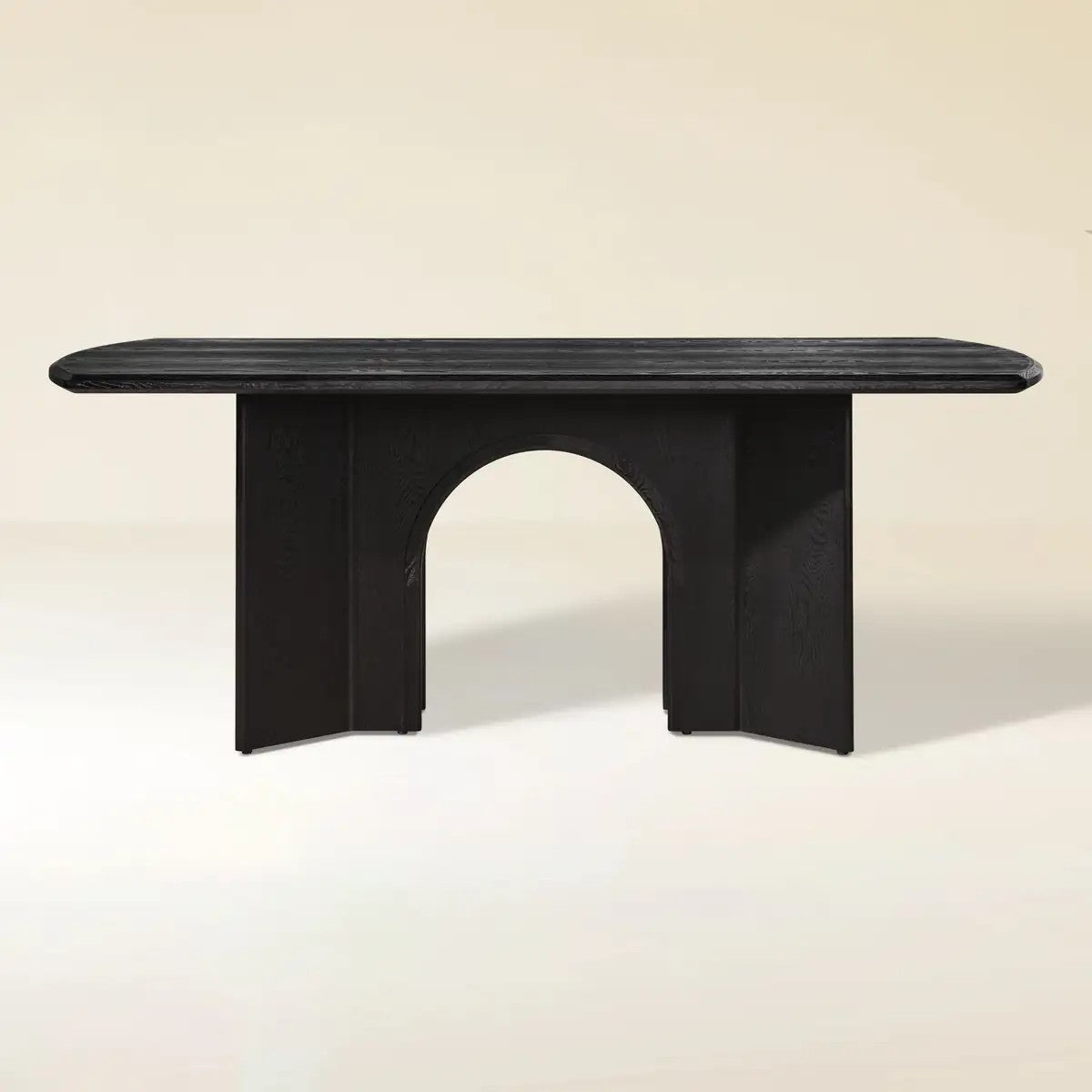 Kael Arch Solid Oak Dining Table 84“W