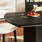 Kael Arch Solid Oak Dining Table 84“W