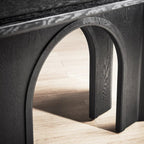 Kael Arch Solid Oak Dining Table 84“W