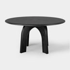 Kael Arch Solid Oak Round Dining Table 60"D