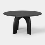 Kael Arch Solid Oak Round Dining Table 60"D