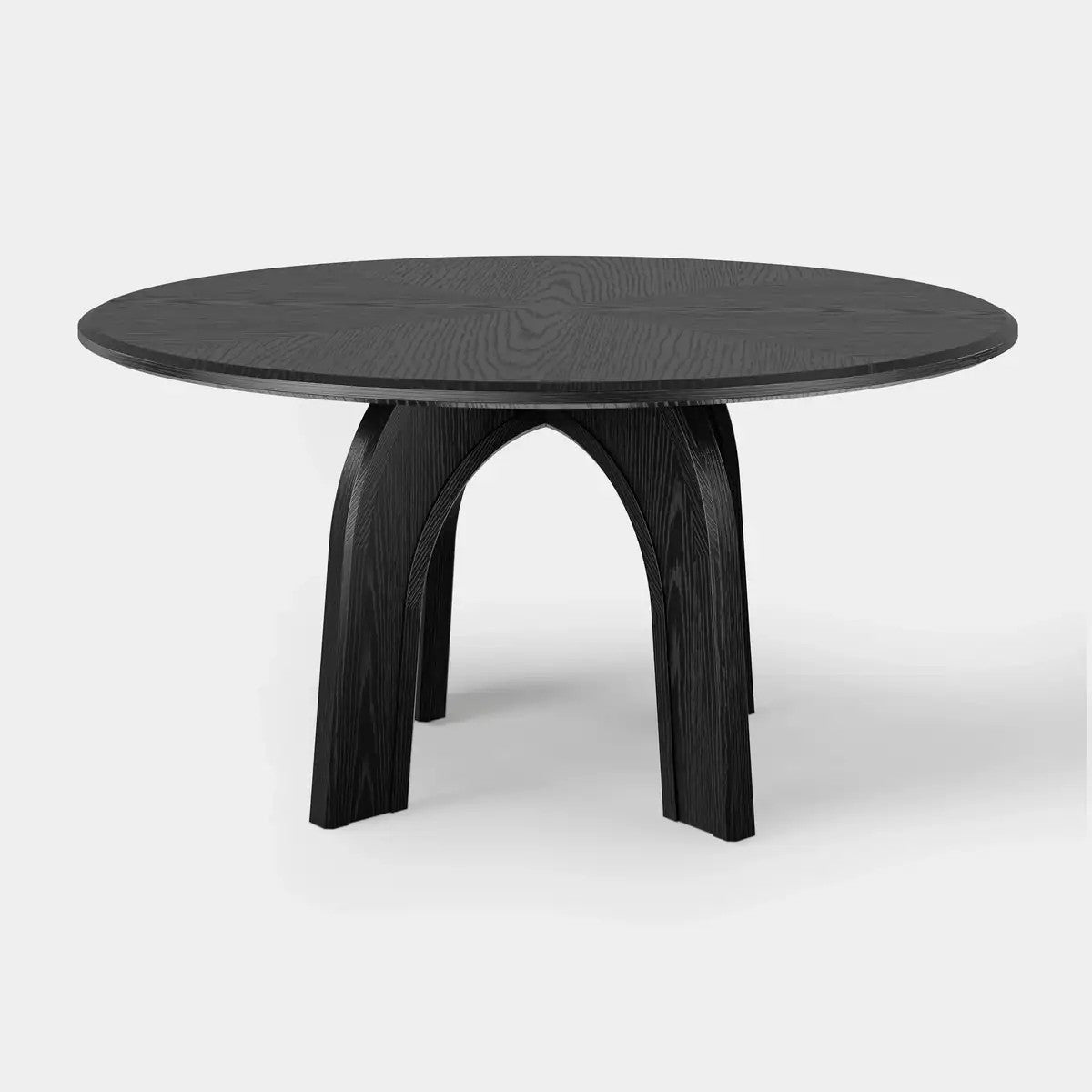 Kael Arch Solid Oak Round Dining Table 60"D