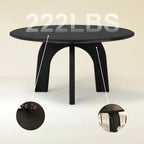 Kael Arch Solid Oak Round Dining Table 60"D