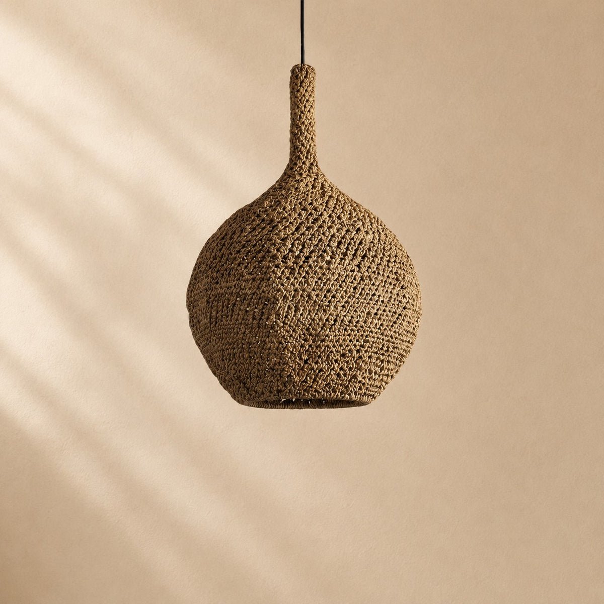 Levi Crocheted Seagrass Pendant