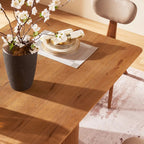 Lira Solid Oak Dining Table 86“W