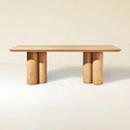 Lira Solid Oak Dining Table 86“W