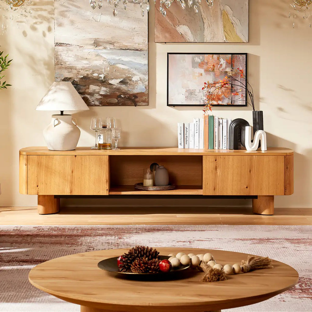 Lira Solid Oak Media Console