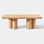 Lira Solid Oak Round Coffee Table 47"W