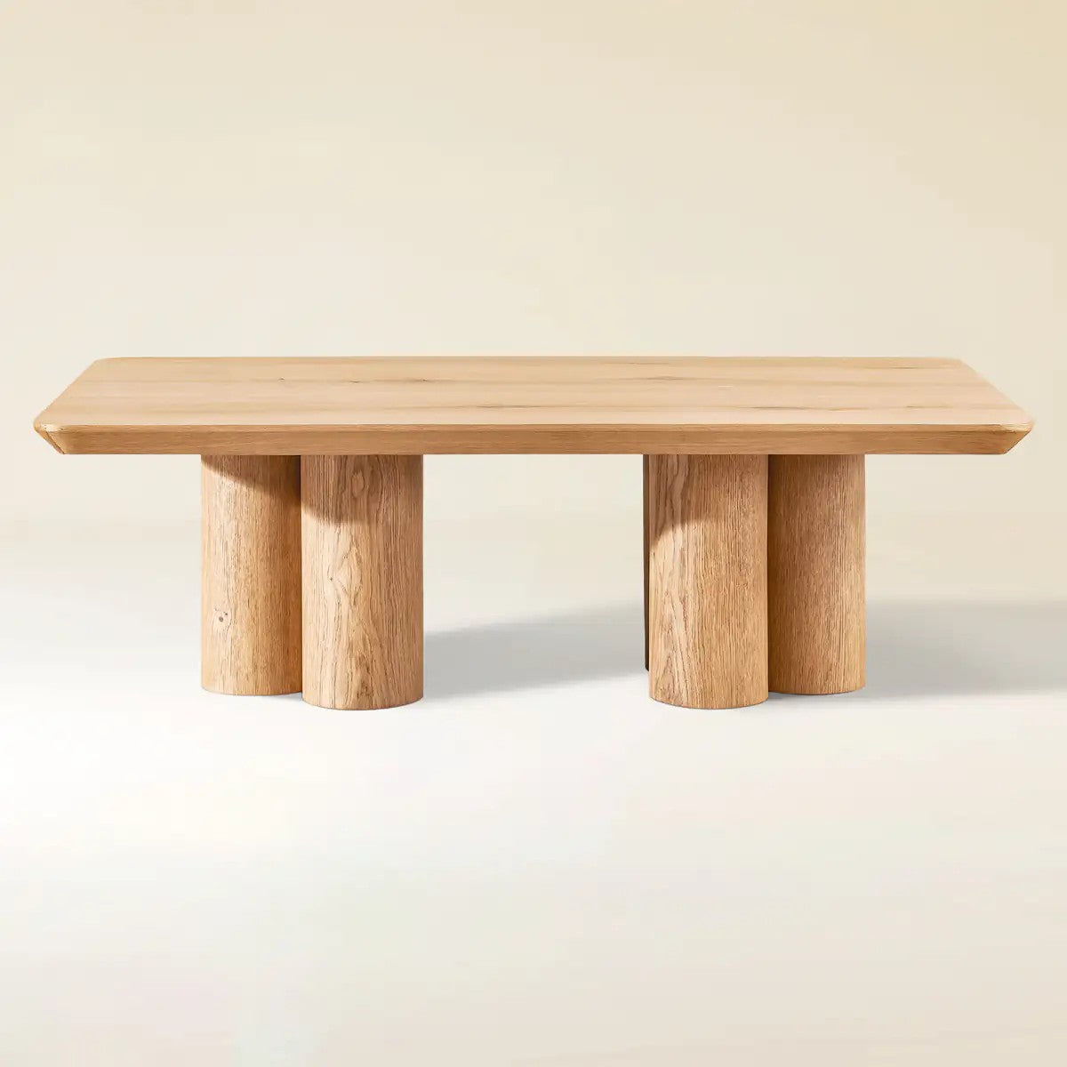 Lira Solid Oak Round Coffee Table 47"W