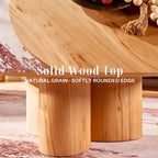 Lira Solid Oak Dining Table 39"D