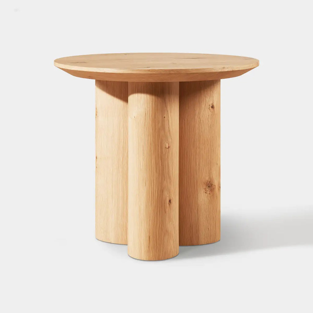 Lira Solid Oak Side Table 24"D