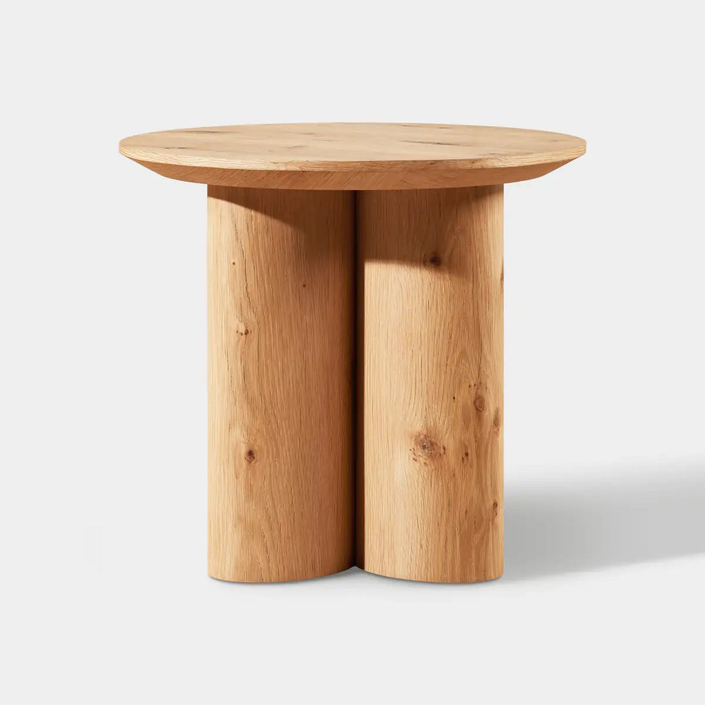 Lira Solid Oak Side Table 24"D