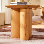 Lira Solid Oak Side Table 24"D