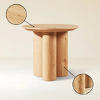 Lira Solid Oak Side Table 24"D