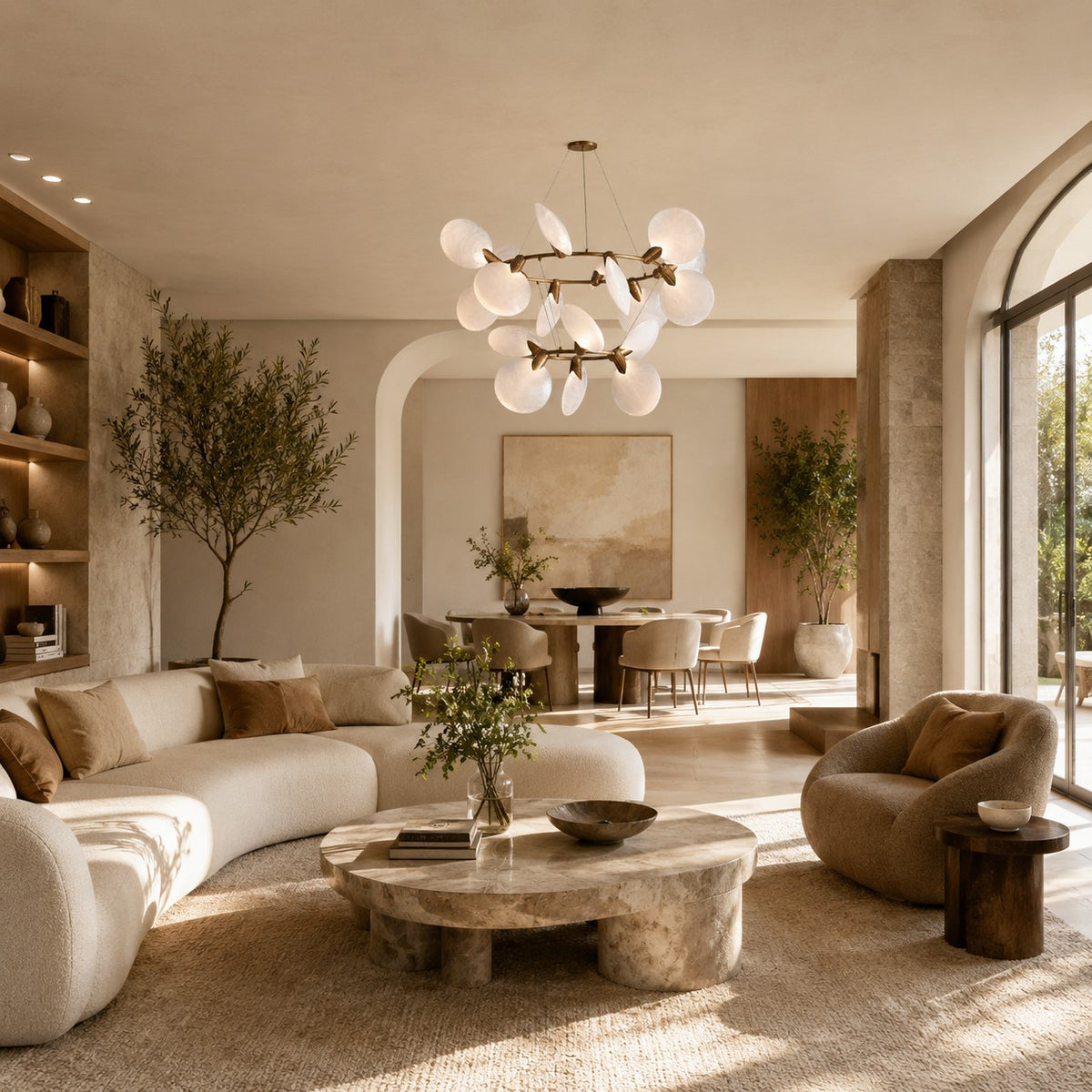 Lynn Floating Disc Chandelier
