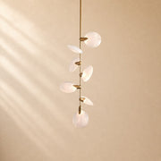 Lynn Nautilus Glass Disc Pendant