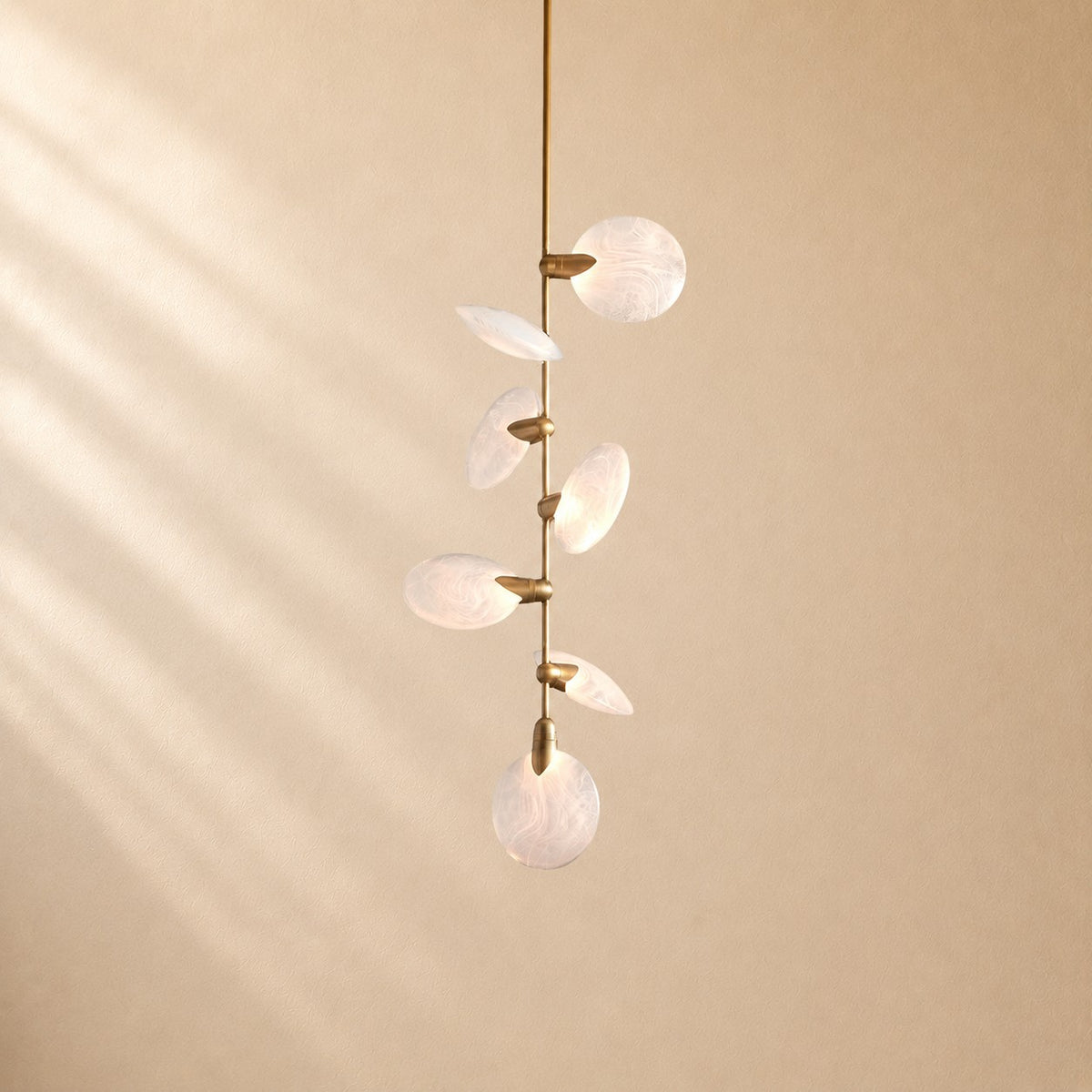 Lynn Nautilus Glass Disc Pendant