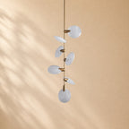 Lynn Nautilus Glass Disc Pendant