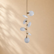 Lynn Nautilus Glass Disc Pendant